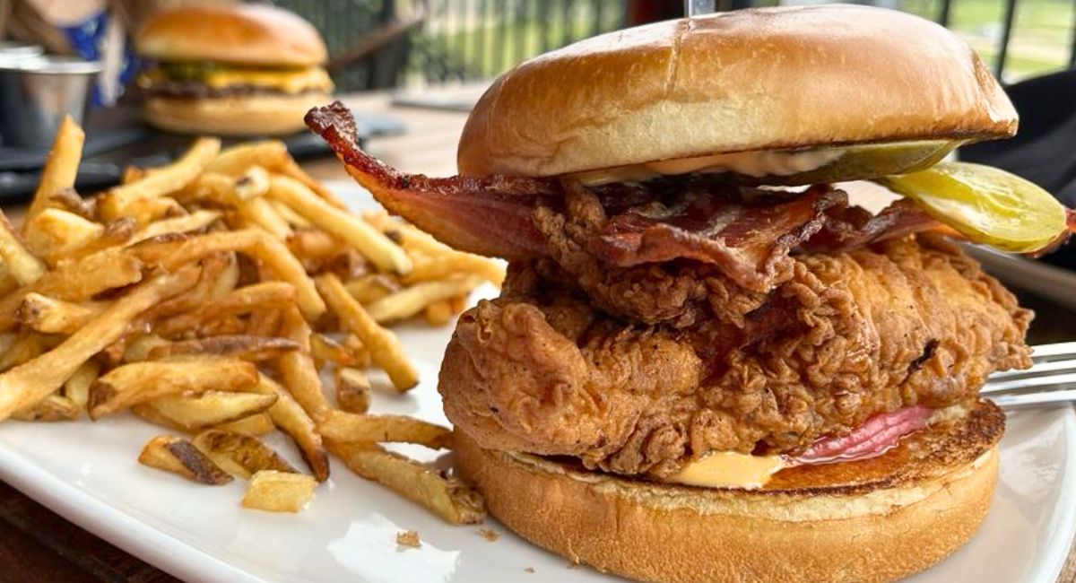 chicken sandwich at Calla in Lake Charles, Louisiana
