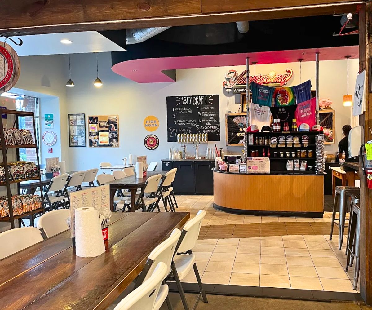 interior of Neon Pig in Tupelo, Mississippi