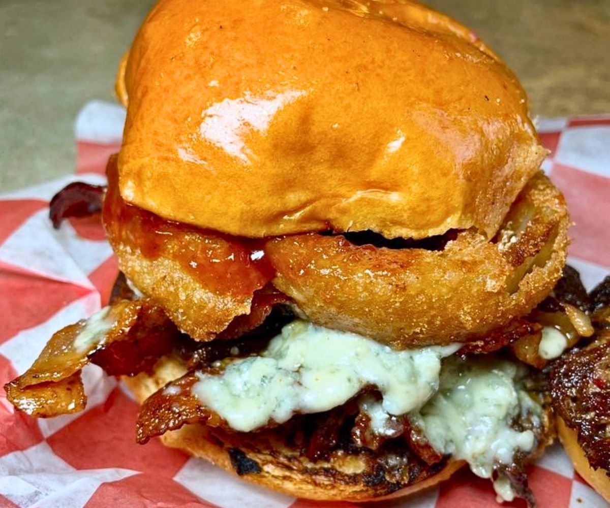 Smoke House Burger at Burger Billy’s Joint in Arlington, Virginia