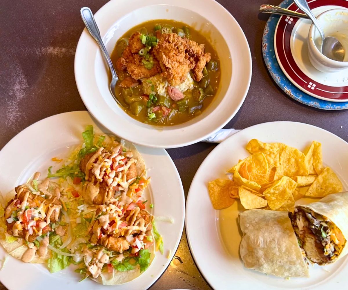 dishes at Cadillac Cafe in Wasilla, Alaska