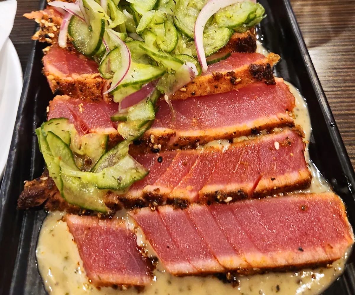 Seared Ahi Tuna at Whiskey Road Tavern & Grill in Cedar Falls, Iowa