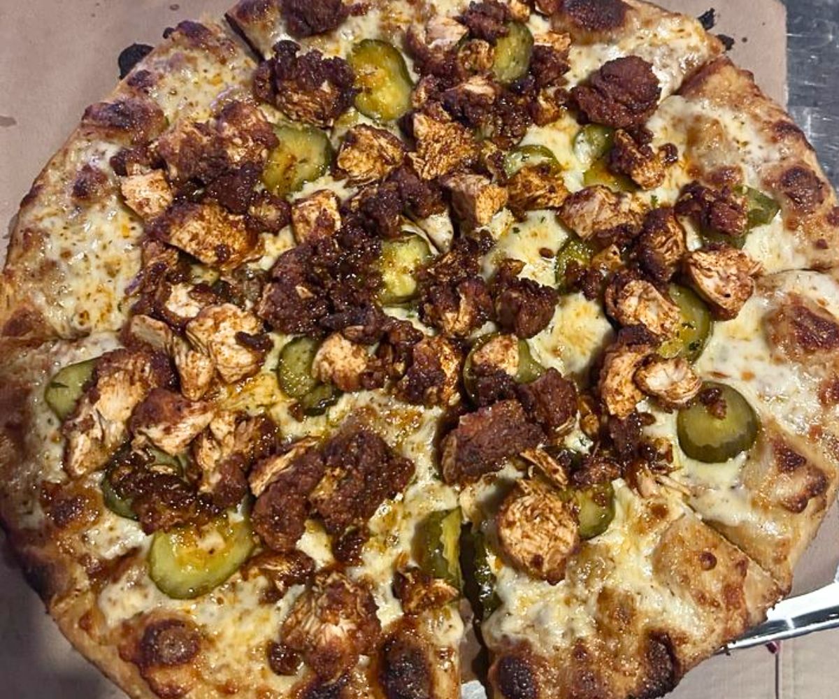 Paducah Hot Chicken Pizza at Paducah Beer Werks in Paducah, KY