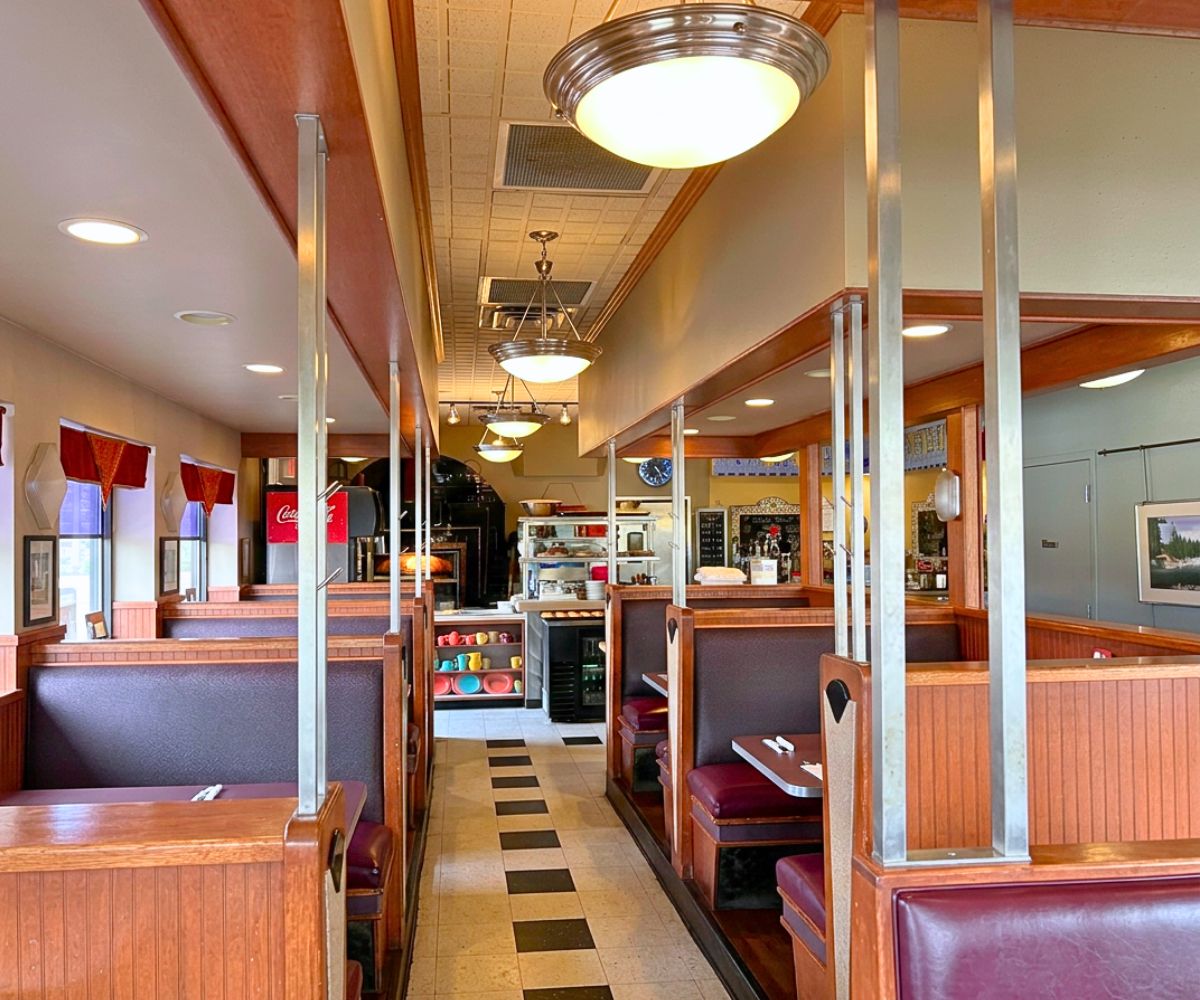 interior of Cadillac Cafe in Wasilla, AK