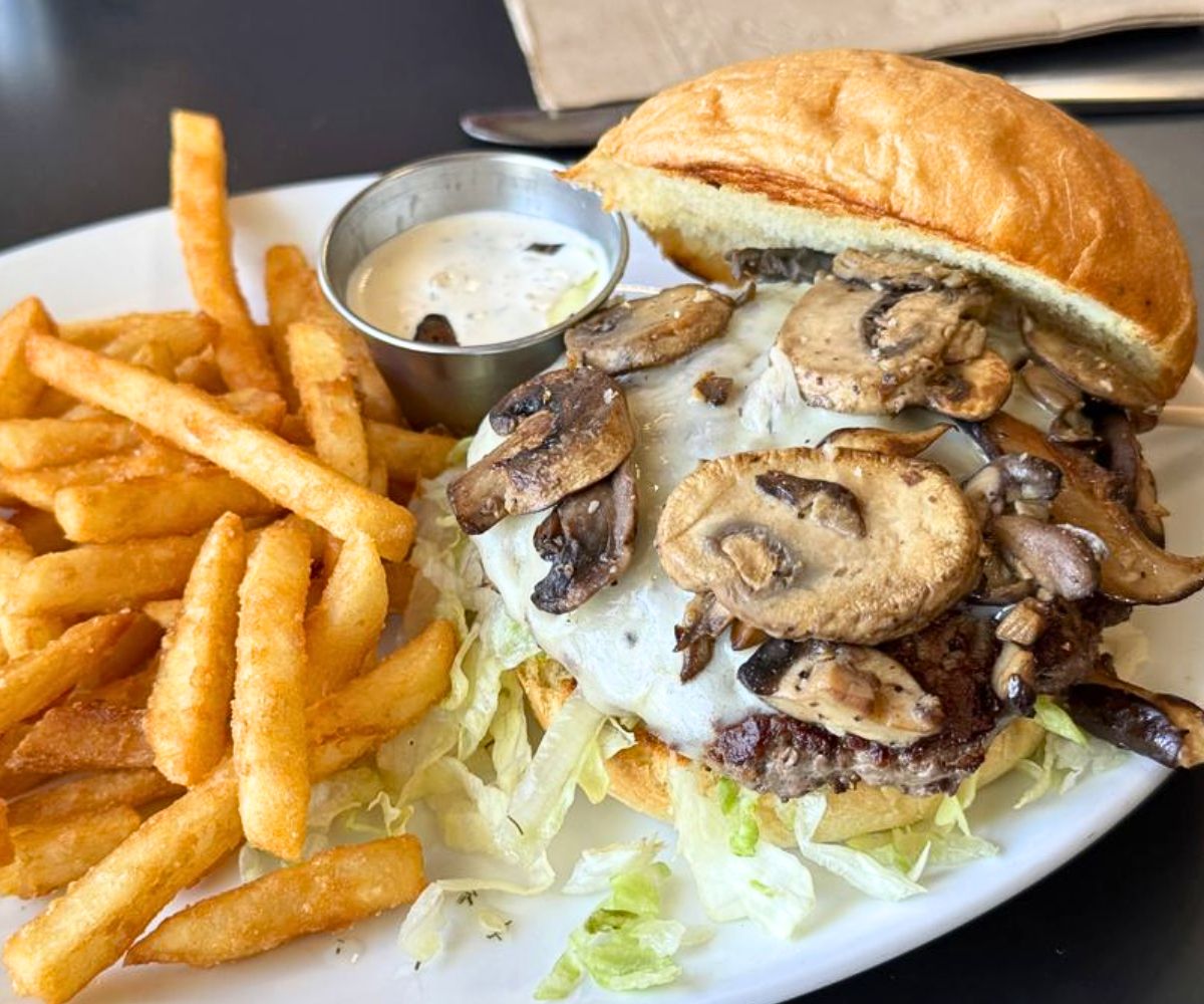 forager burger at Block 15 Brewing in Corvallis, OR