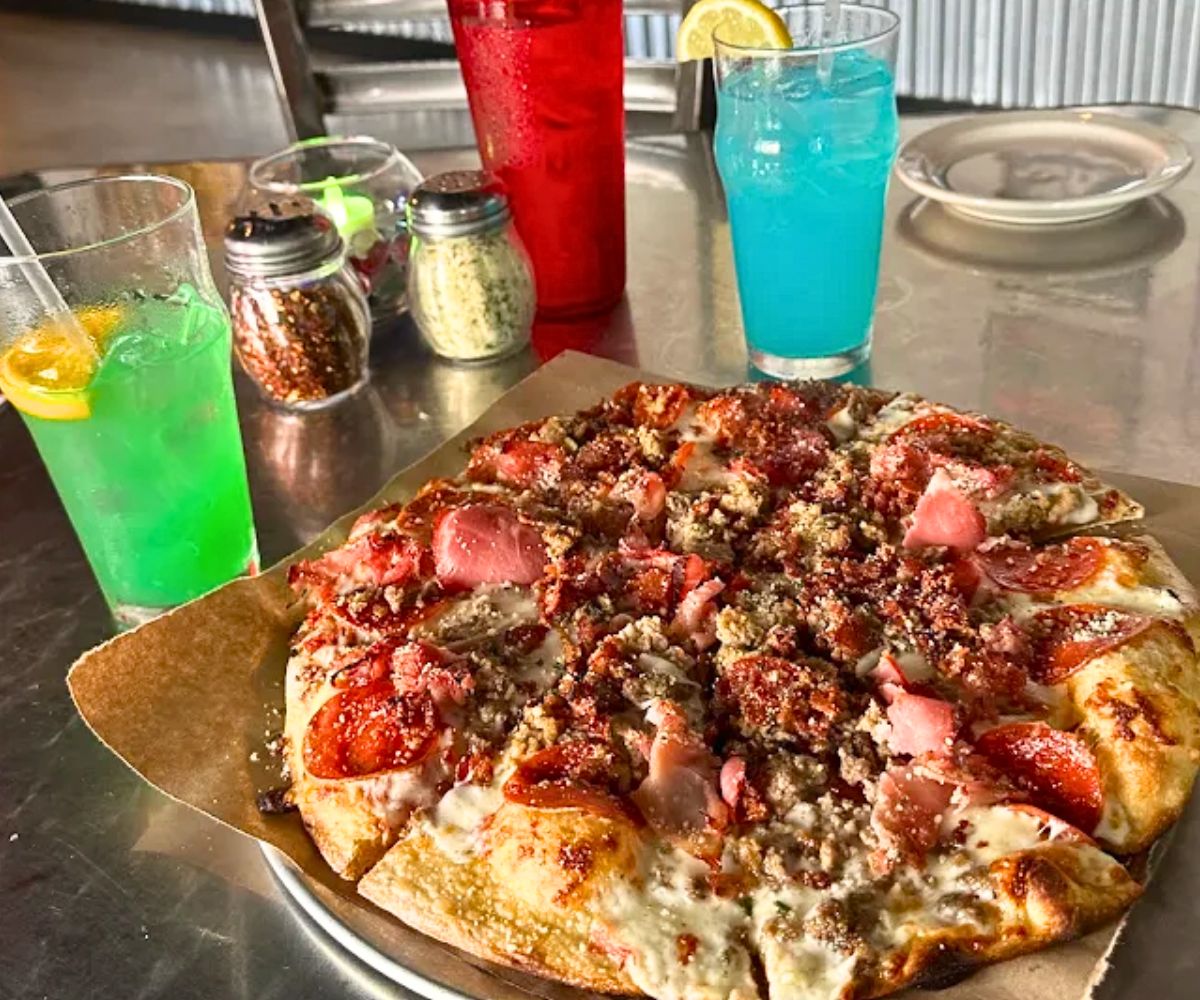 pizza at Paducah Beer Werks in Paducah, KY