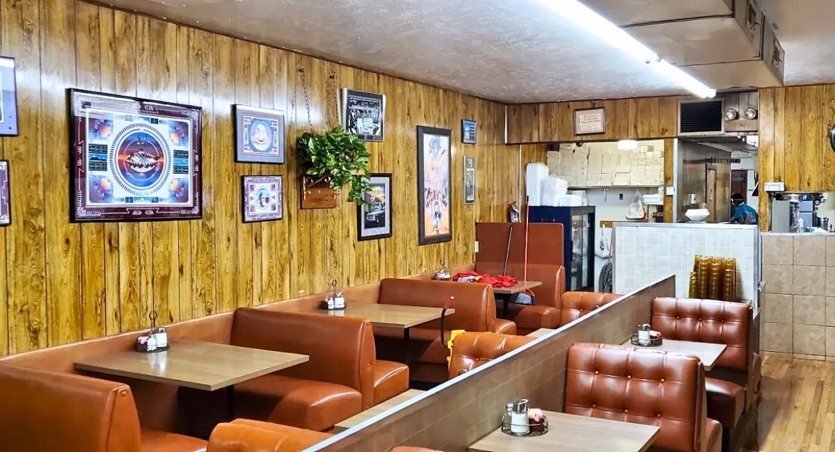 interior of Jerry's Cafe in Gallup, NM