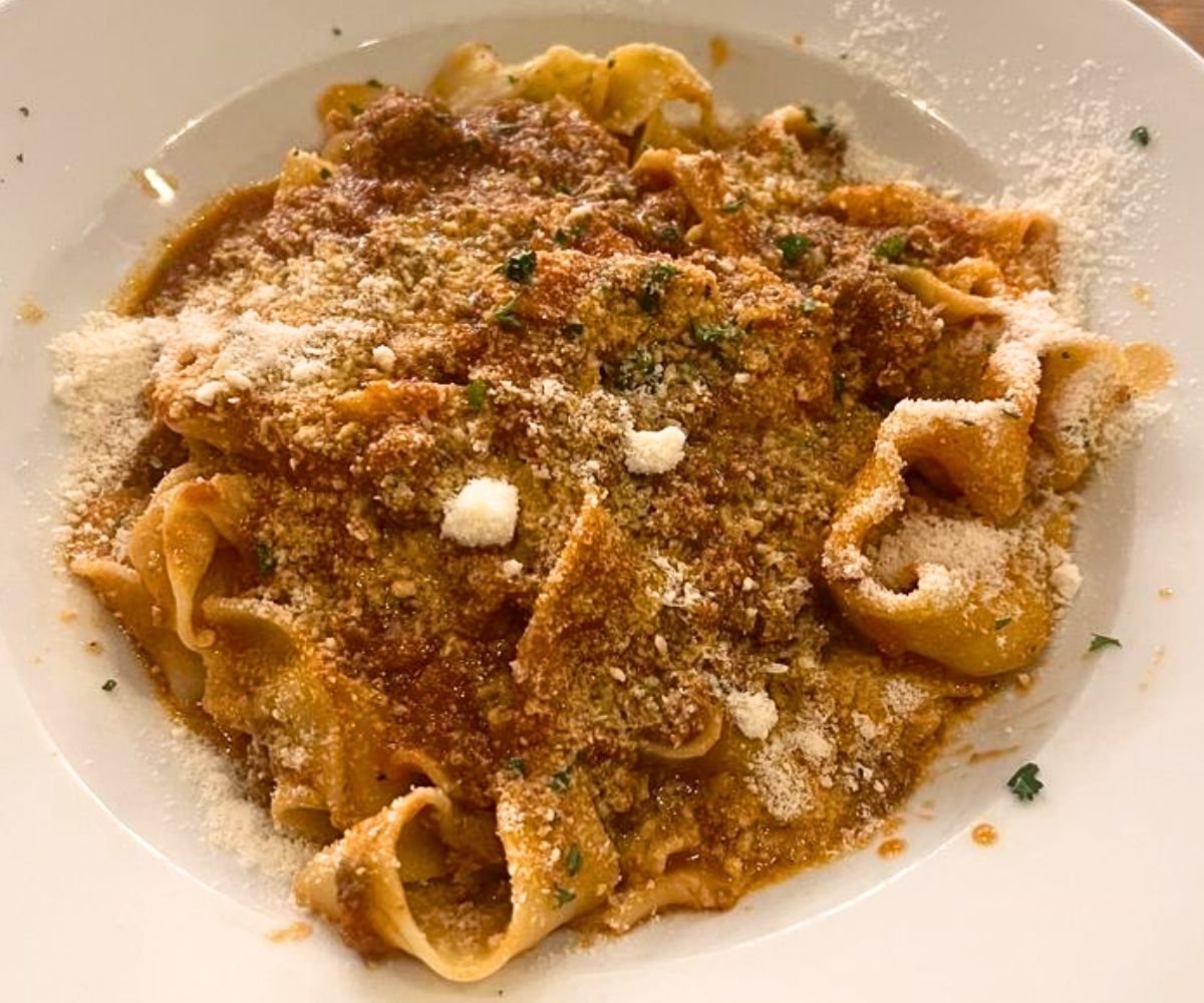 Pappardelle alla Bolognese at Real Italian Gusto in Medford, MA