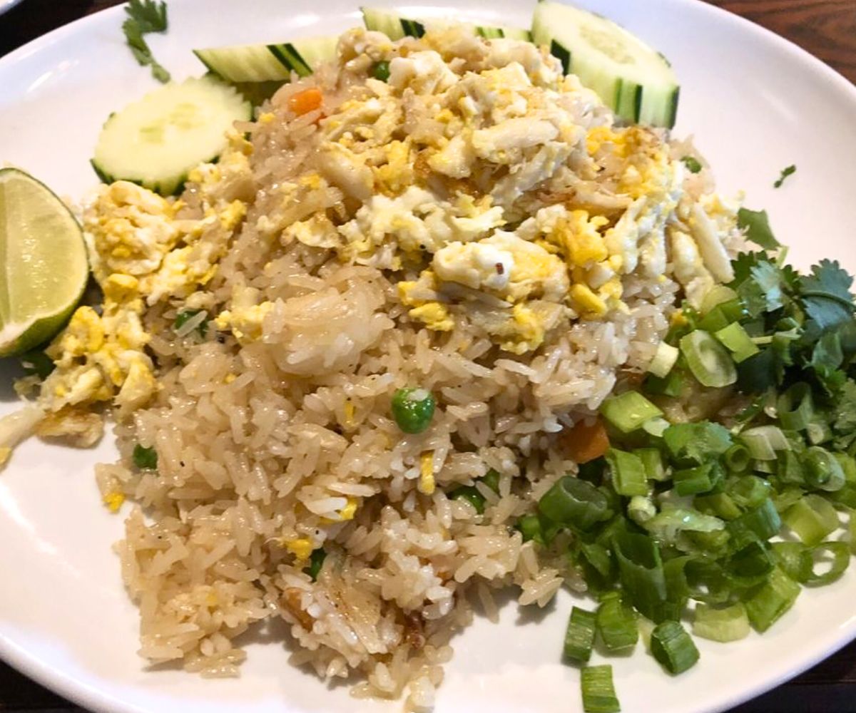 Crab Fried Rice at Thai Bistro in Lawton, OK
