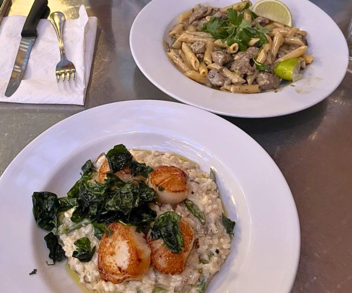 dishes at Cowfish in Lander, Wyoming