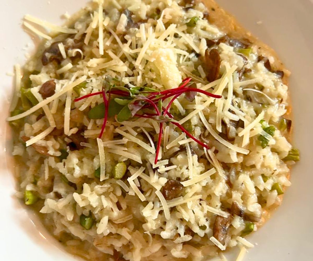 Wild Mushroom Risotto at Barley + Vine Kitchen & Bar in Lakeville, Minnesota