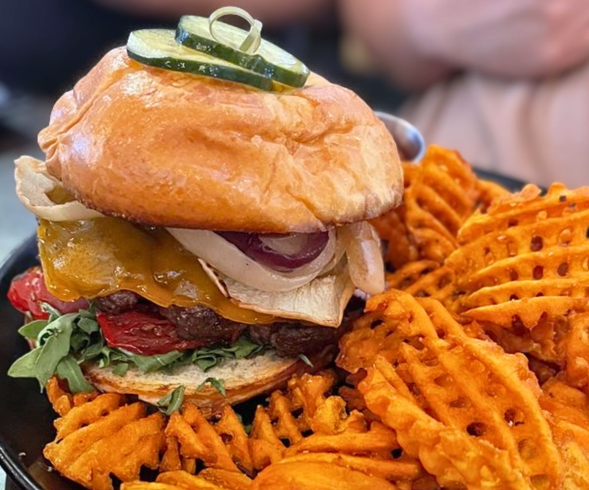 burger at Barley + Vine Kitchen & Bar in Lakeville, MN