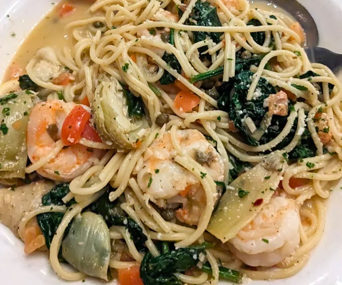 Shrimp Scampi at Mel's at 22 in Cooperstown, NY