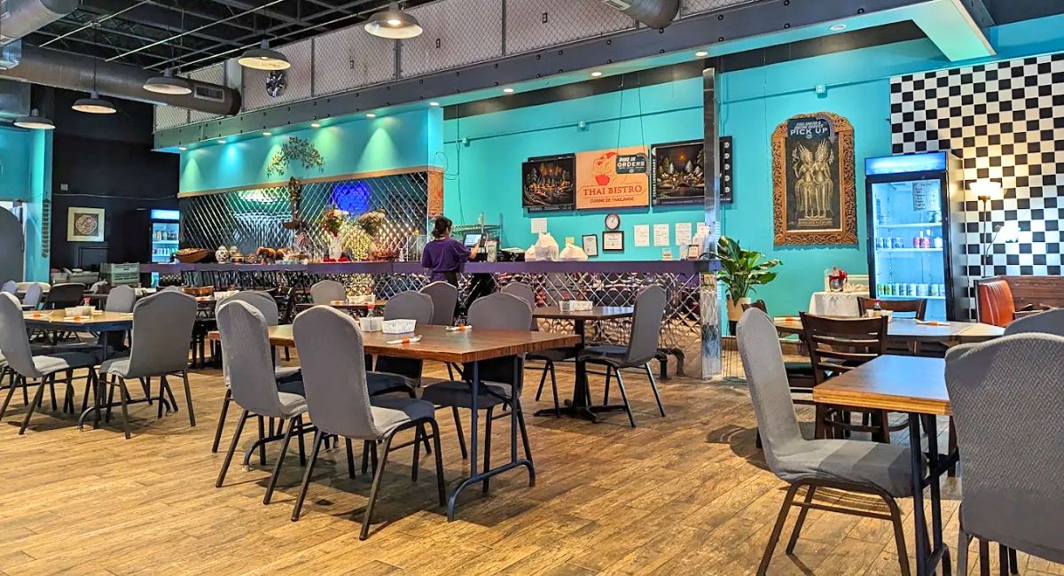 interior of Thai Bistro in Lawton, Oklahoma