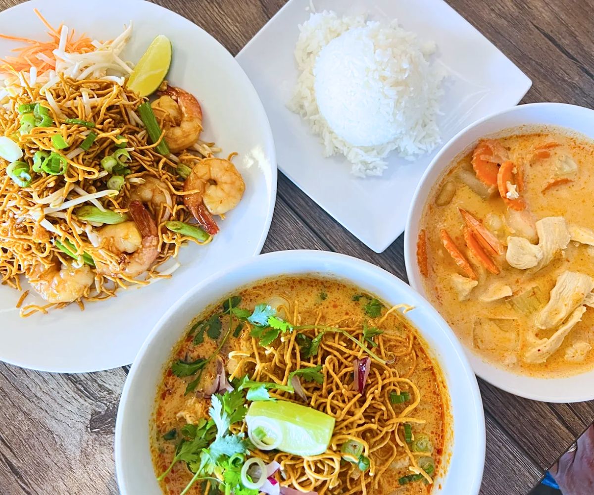 dishes at Singha Thai in Kettering, Ohio