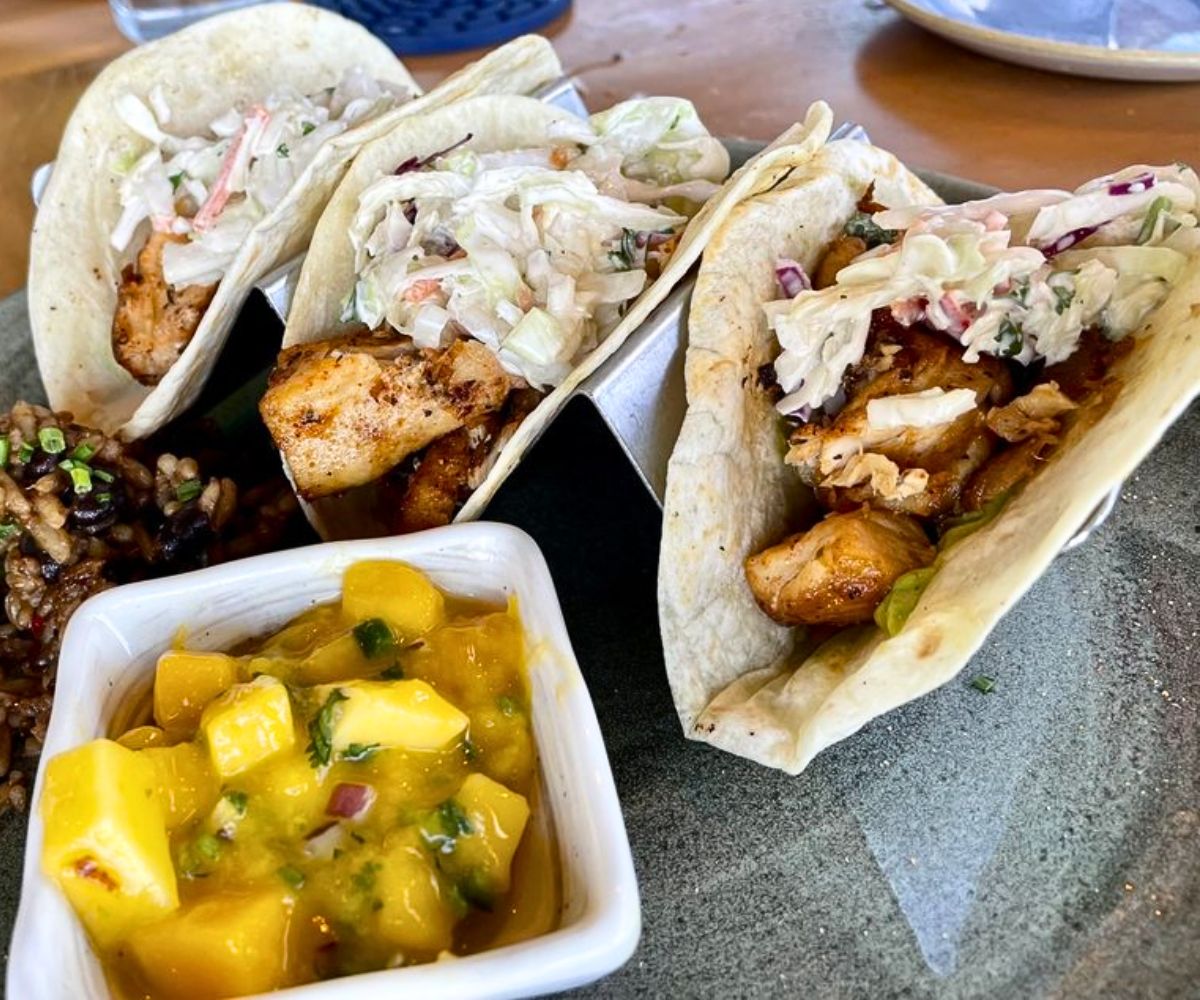 Fish Tacos at Beach House in Pompano Beach, Florida