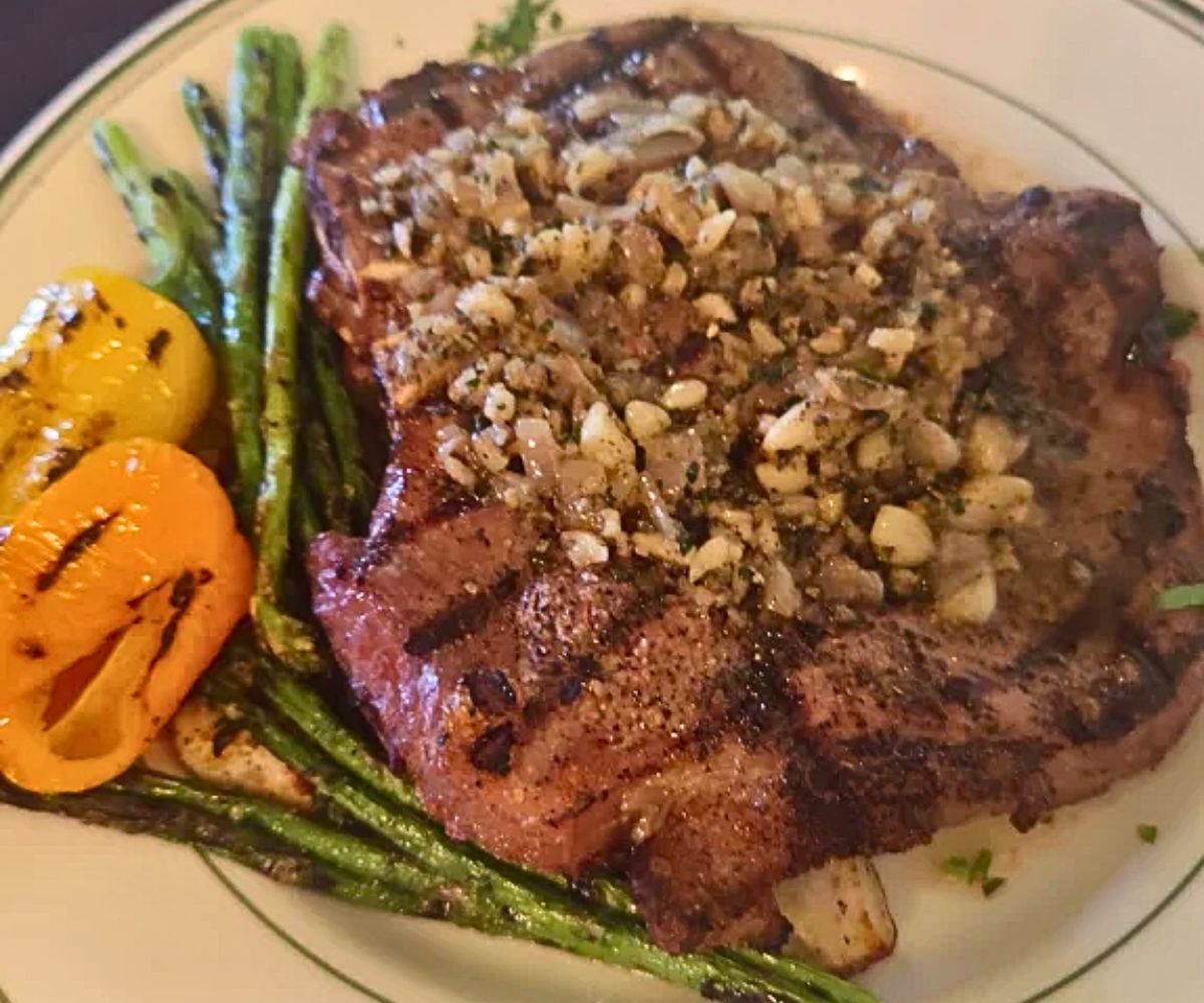 Bistecca Saratoga at Bella's Bistro in Saratoga, Wyoming
