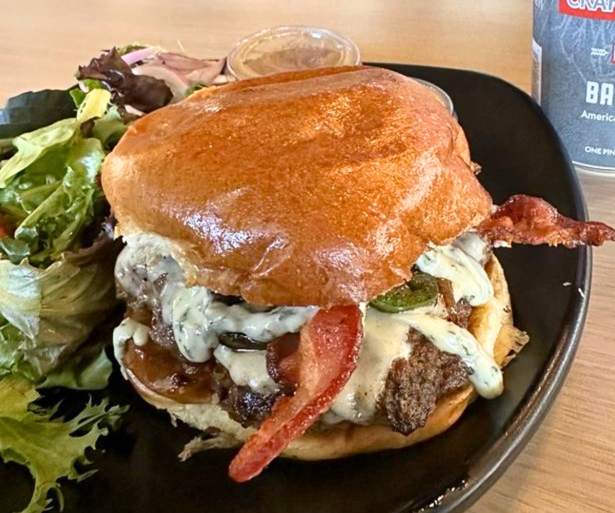 Jalapeno Burger at The Original Hills Kitchen in Racho Cucamonga, California