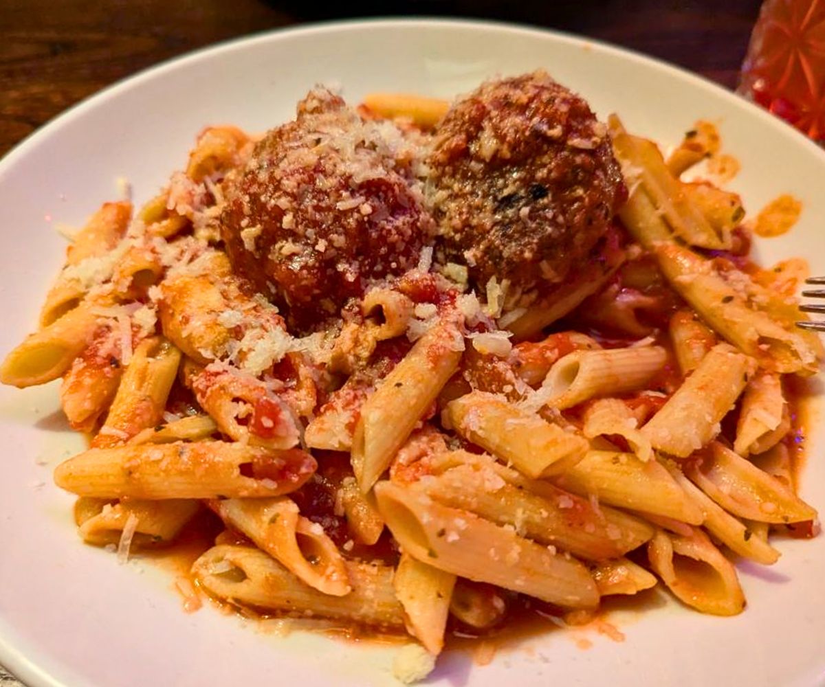 Meatballs & Pomodoro at Local Flavor Cafe in Eureka Springs, AR