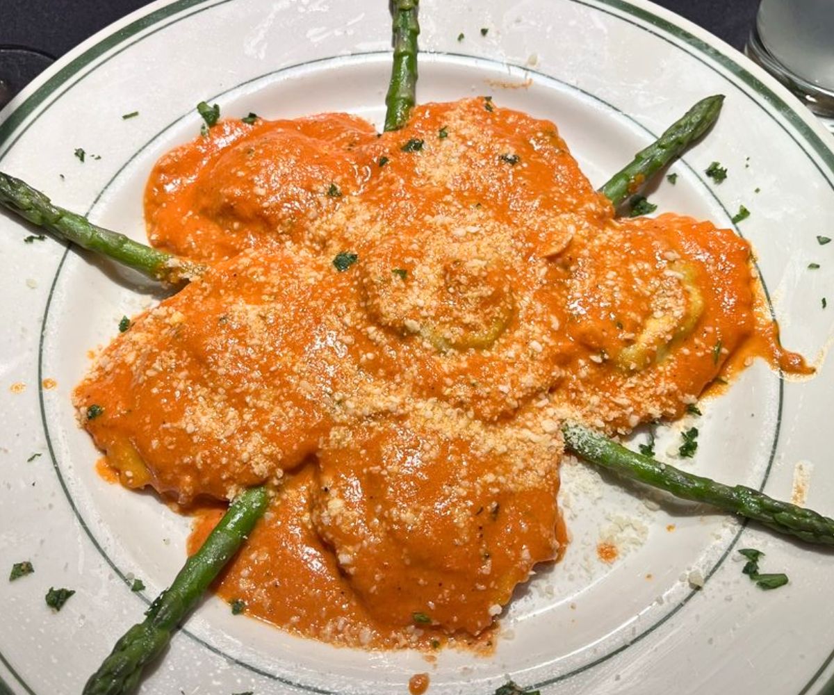 Short Rib Ravioli at Bella's Bistro in Saratoga, Wyoming