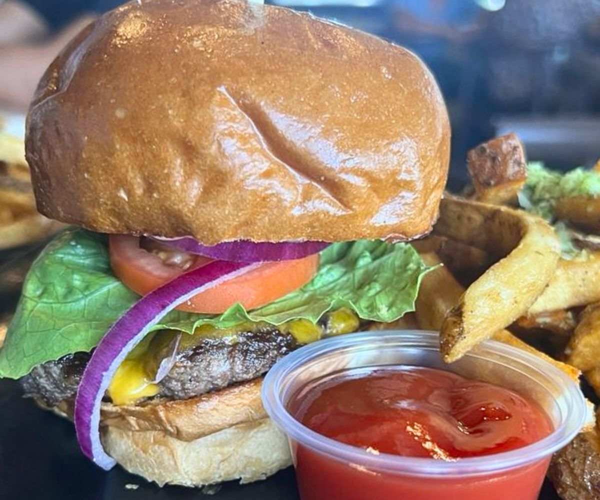Classic Burger at at The Original Hills Kitchen in Rancho Cucamonga, CA