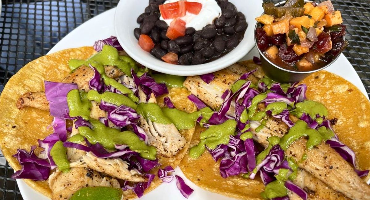 Mahi Tacos at Local Flavor Cafe in Eureka Springs, Arkansas