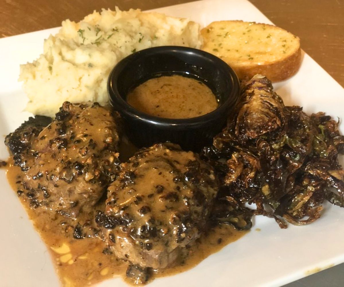 Pepper Steak at Black Mountain Bistro and Bar in Bullhead City, AZ