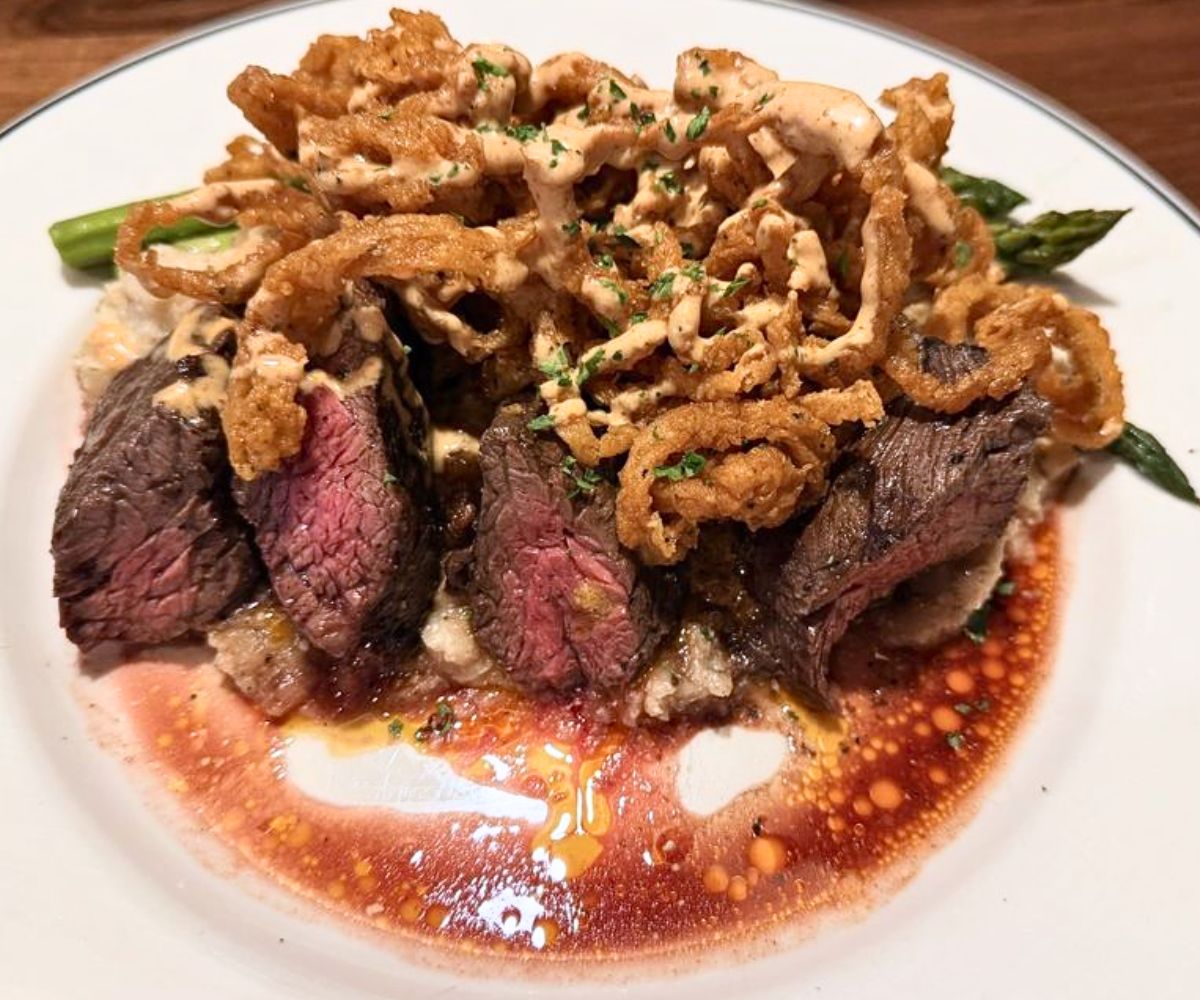 Grilled Hanger Steak at Boure Restaurant in Oxford, Mississippi