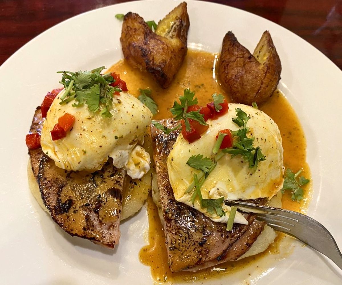 Bodega Benedict at Bodega 1205 in Columbus, Georgia