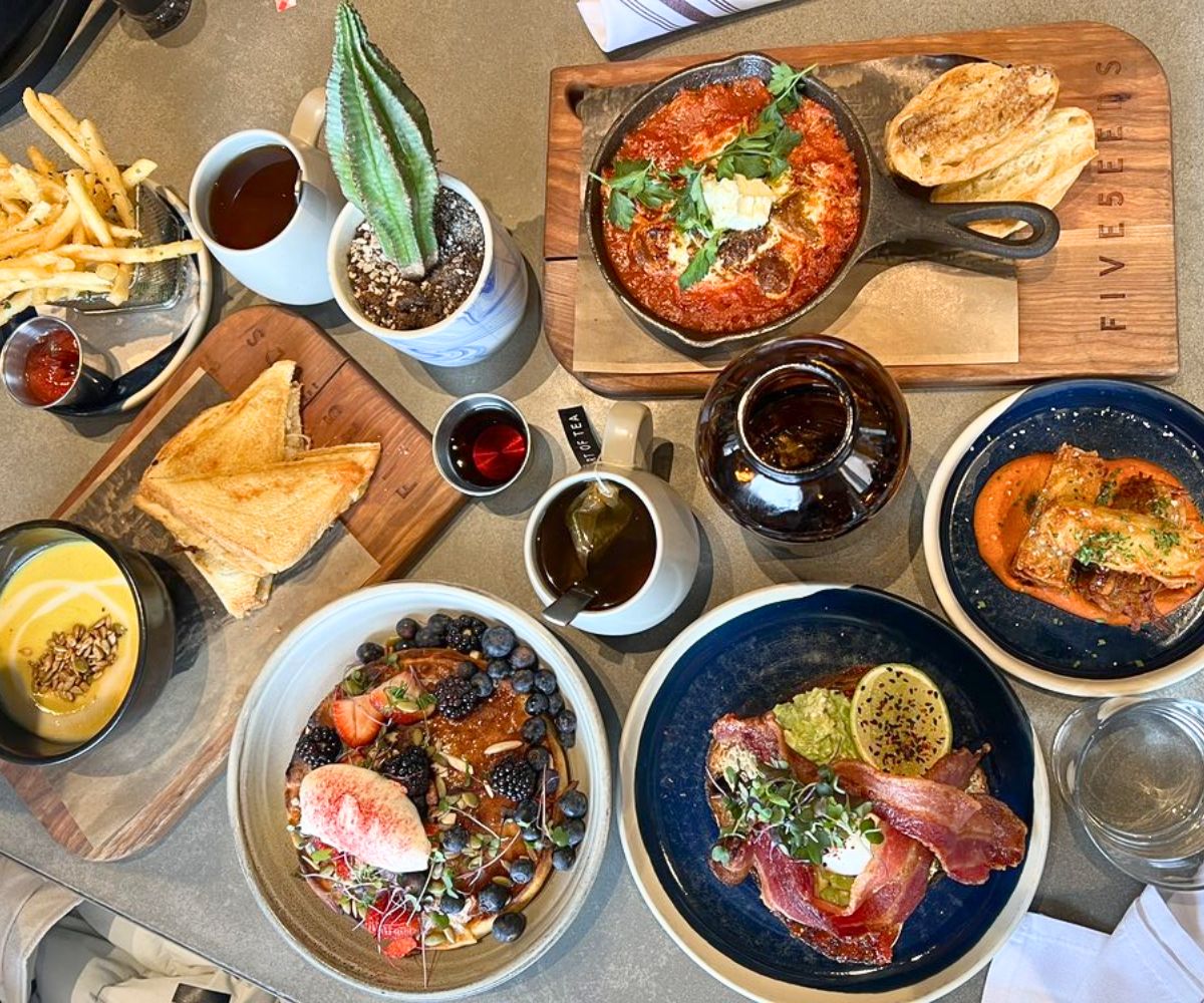 spread at Five5eeds in Park City, Utah