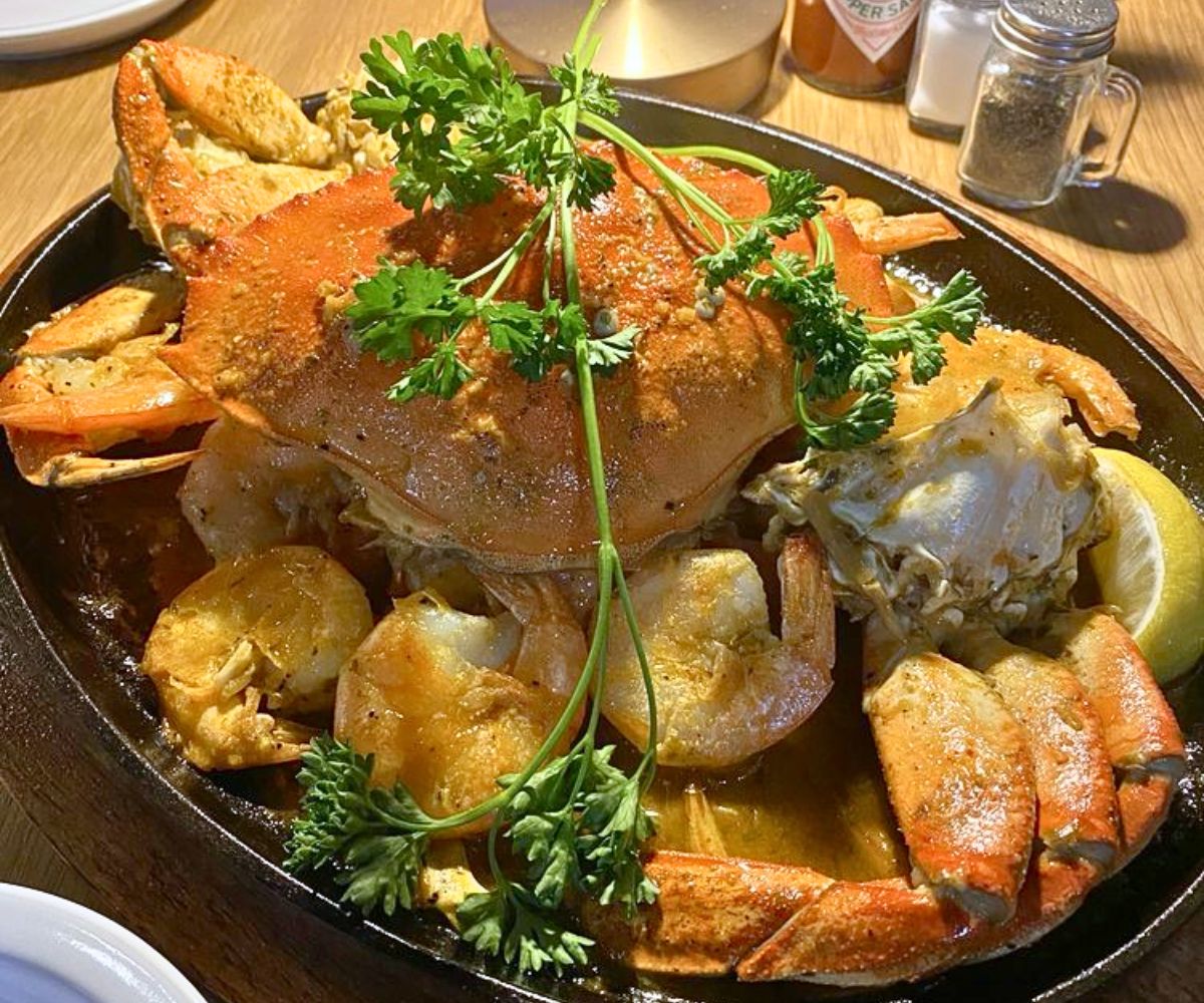 Seafood Skillet at Station 16 in Elk Grove, California