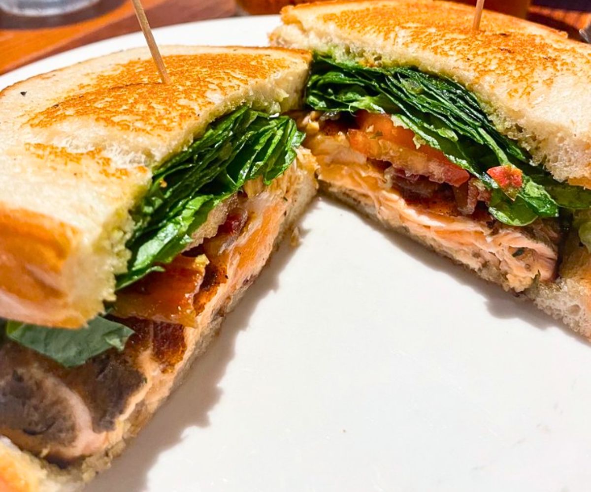 Grilled Salmon BLT at Boure Restaurant in Oxford, Mississippi