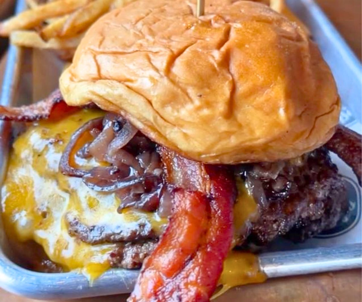 Jam Good Bacon Burger at Surfin' Betty's Burger Bar in Ocean City, Maryland