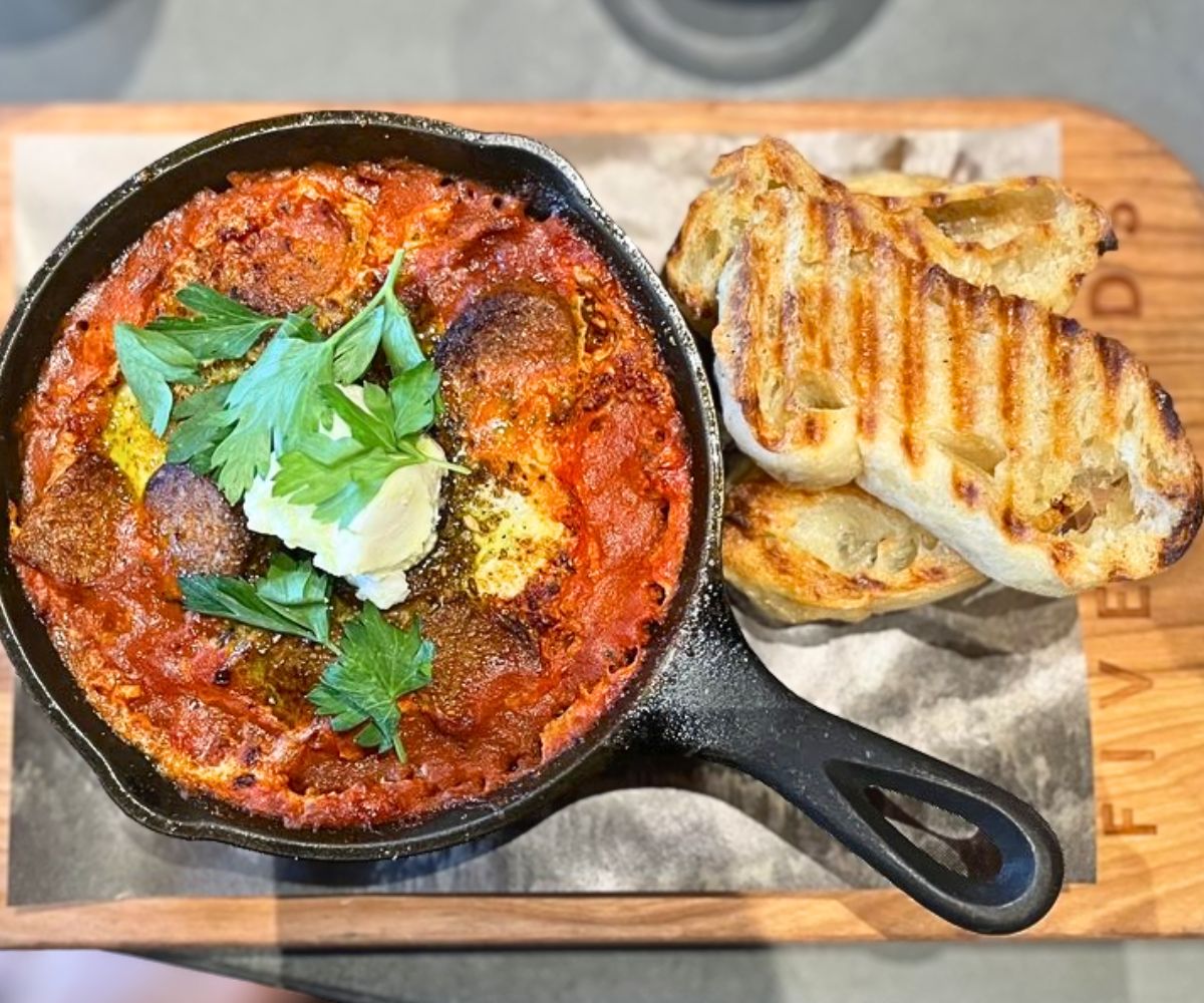Shakshouka at Five5eeds in Park City, UT