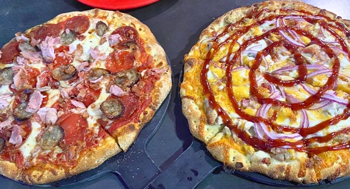 pizzas at Gatlinburg Brewing Company in Gatlinburg, Tennessee