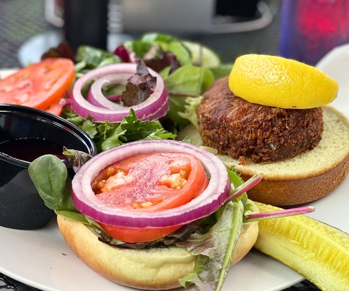 Rabbit Hole Crabcake Sandwich at The Rabbit Hole Gastropub in Harpers Ferry, WV