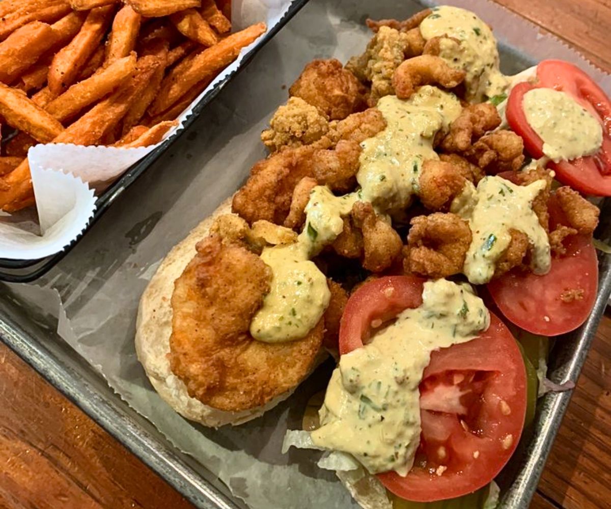 Po'boy special at Boure Restaurant in Oxford, MS