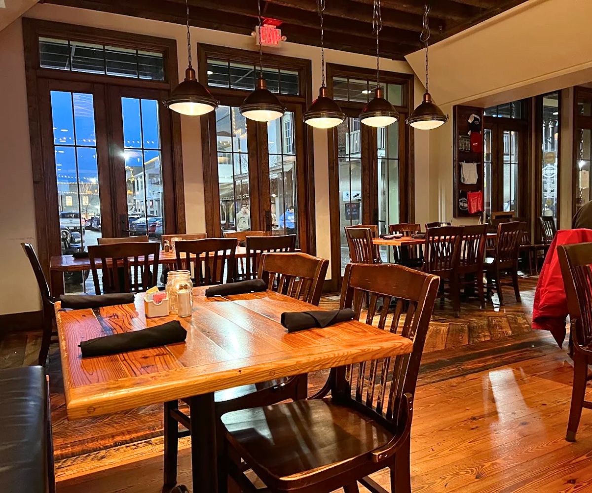 interior of Boure Restaurant in Oxford, MS