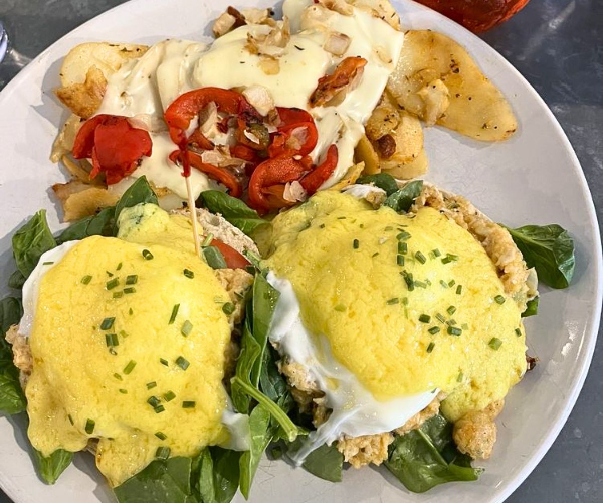 Crab Florentine Benedict at Hershey Pantry in Hershey, PA