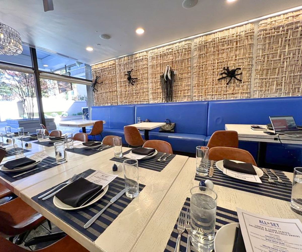 interior of All Set Restaurant & Bar in Silver Spring, Maryland