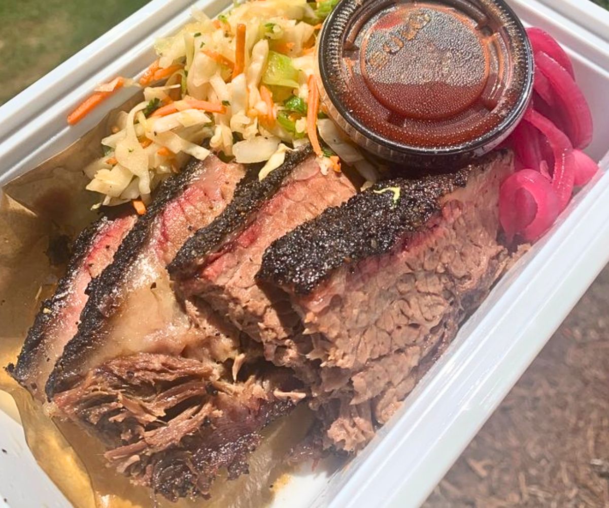 Texas-Style Brisket at Lawrence Barbecue in Cary, North Carolina