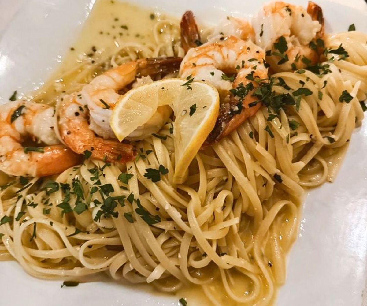 Luca's Linguini Scampi at Marcolino's Italia Restaurant in Reno, NV