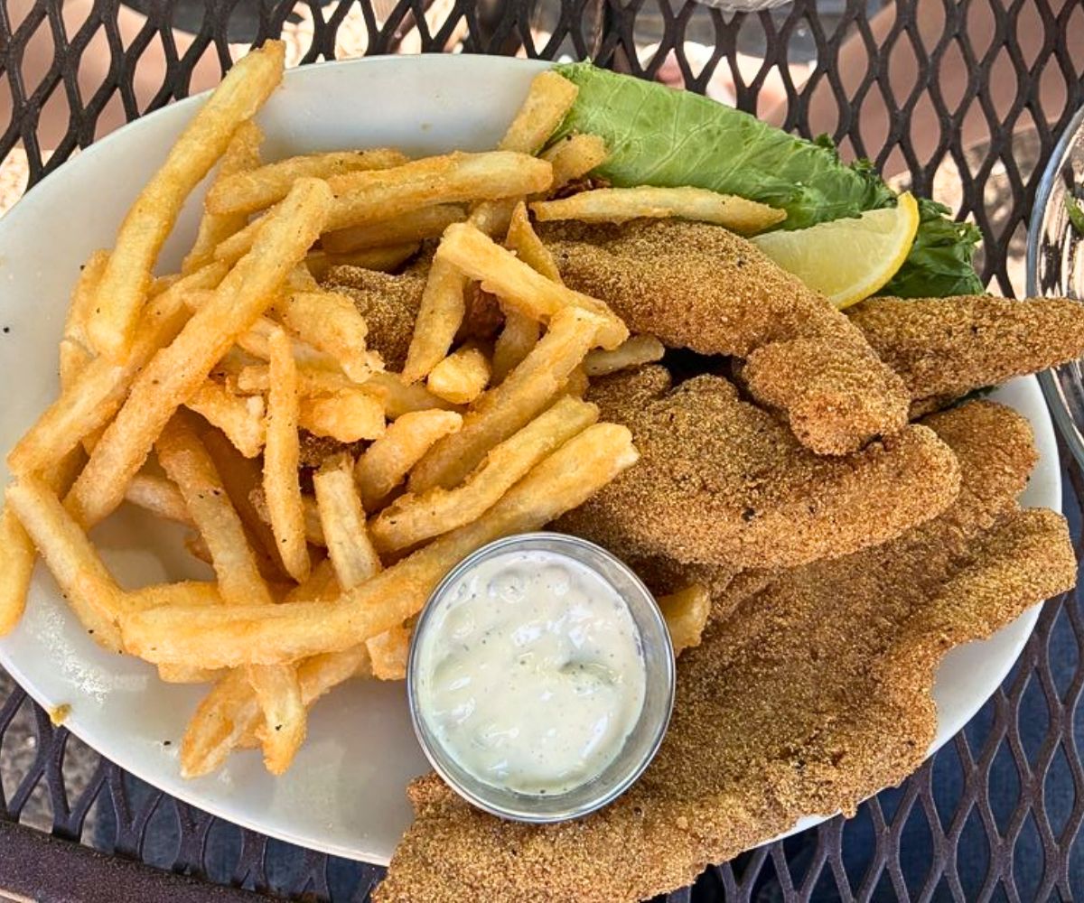 Catfish and Chips at Flat Branch Pub & Brewing in Columbia, Missouri