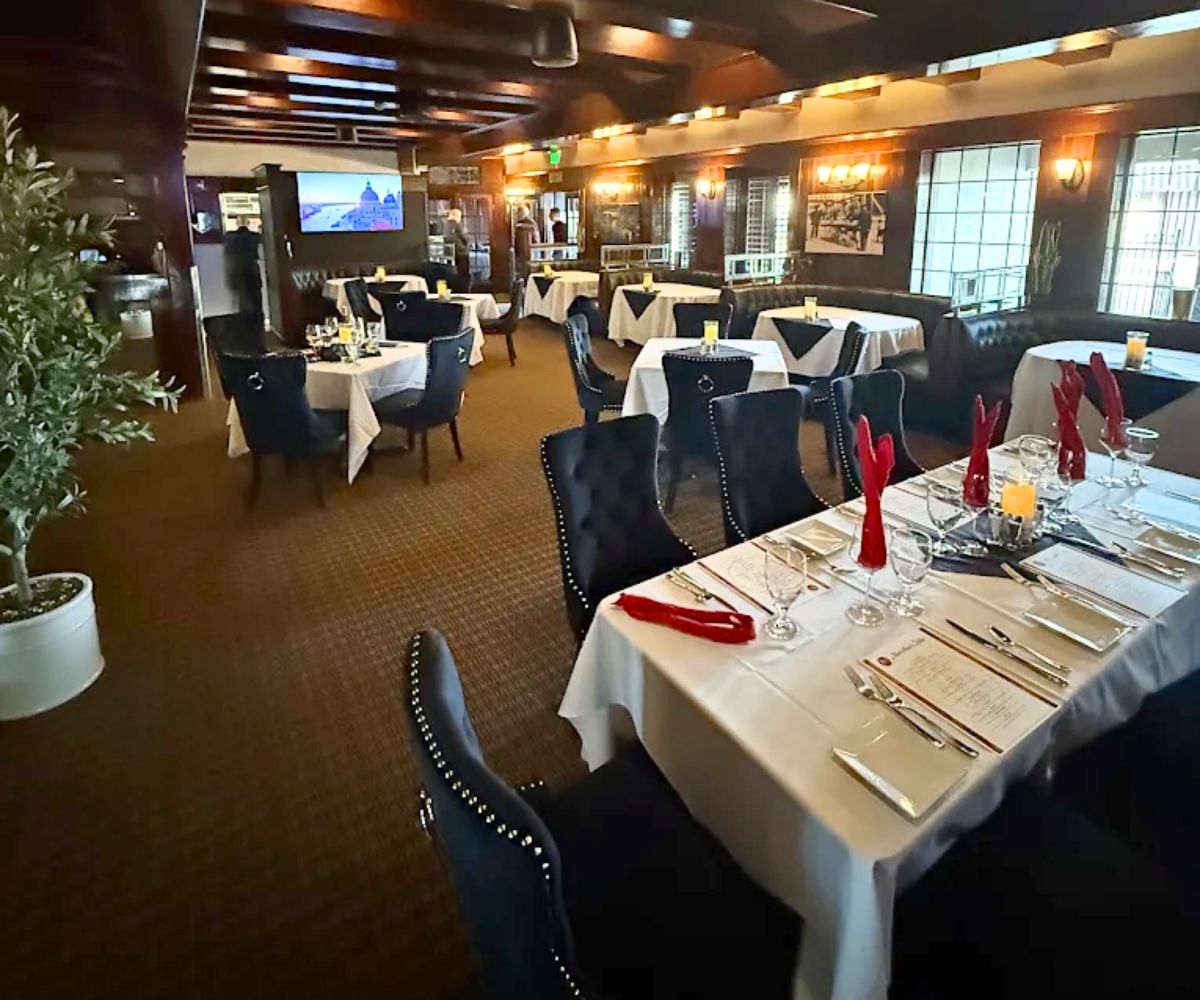 interior of Marcolino's Italia Restaurant in Reno, Nevada