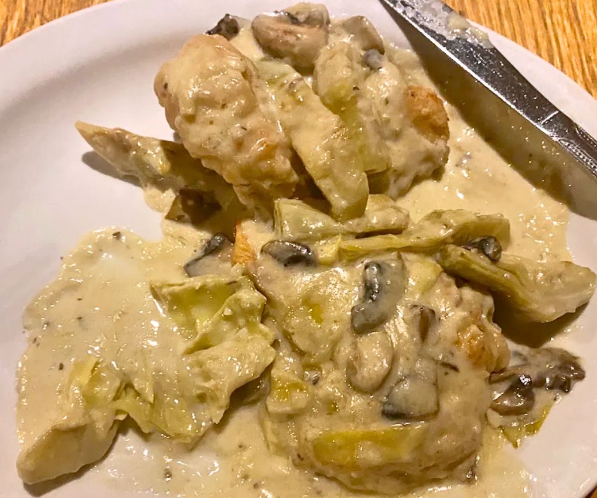 Chicken Jerusalem at Killian's in Spearfish, South Dakota