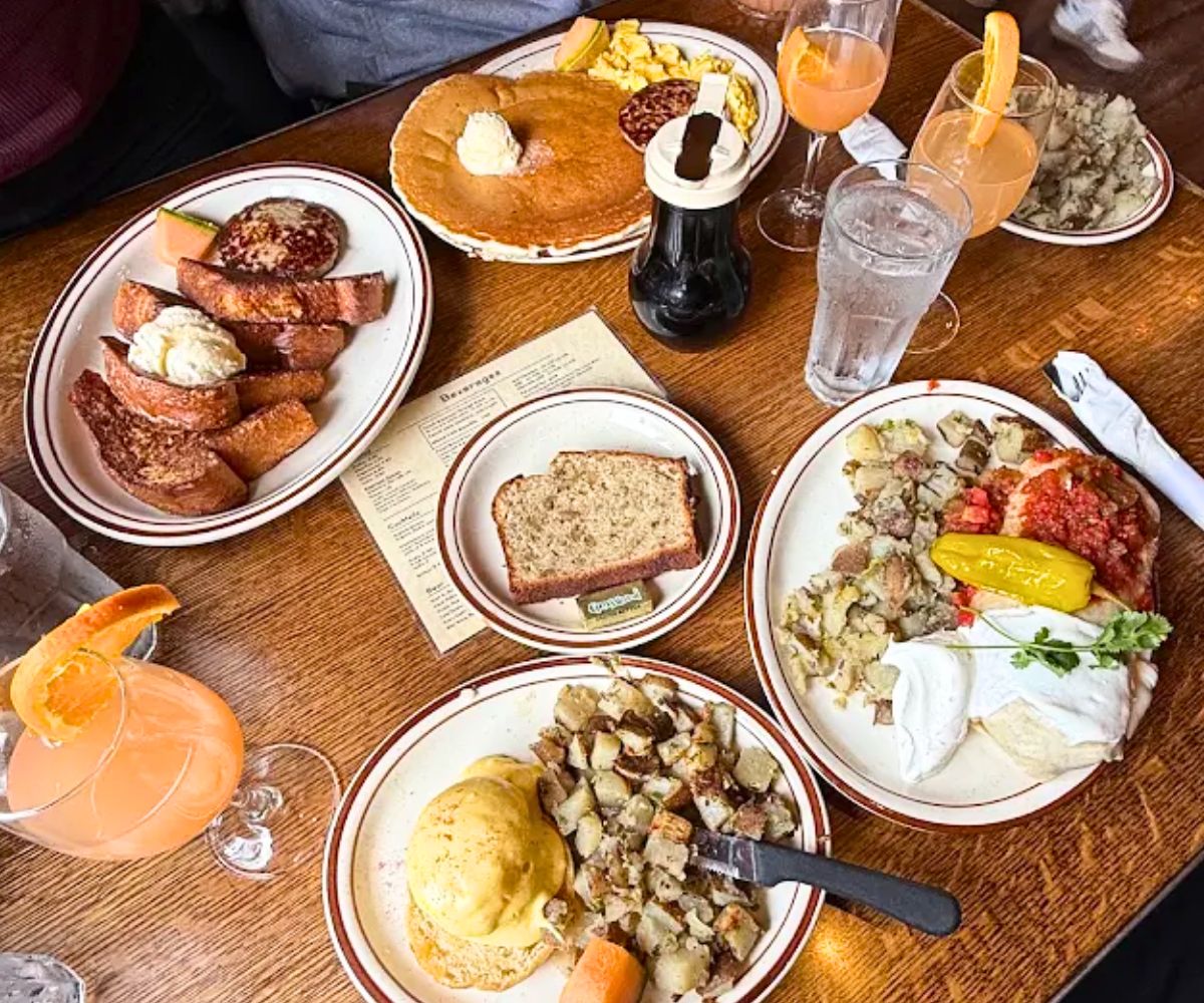 spread at Echo Lake Cafe in Bigfork, MT