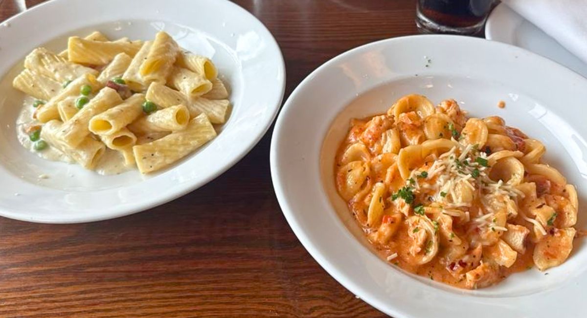 pasta at Cafe Verona in Independence, Missouri