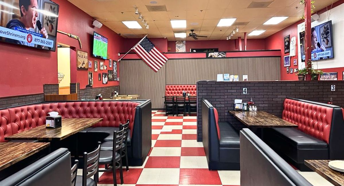 interior of 5 Star Pizza in Ontario, CA
