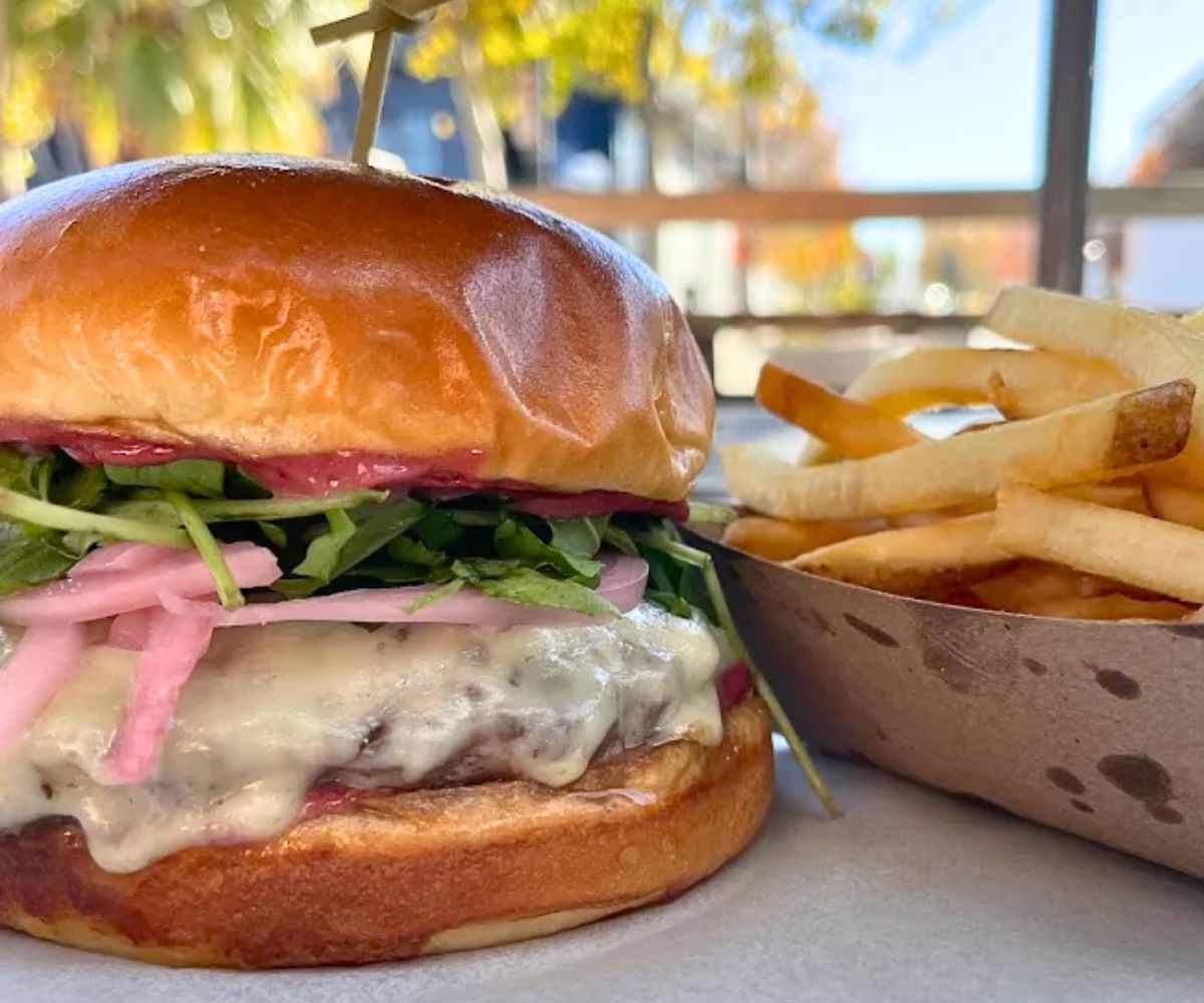 Fancy Pants Burger at Lucky Luke Brewpub in Lancaster, California