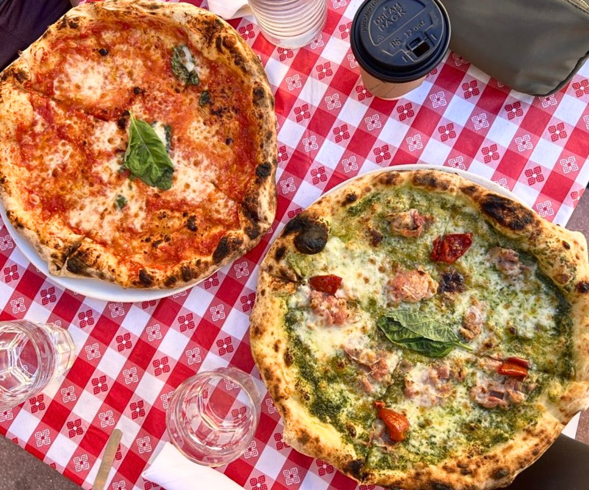 pizzas at La Leggenda Pizzeria in Miami Beach, FL