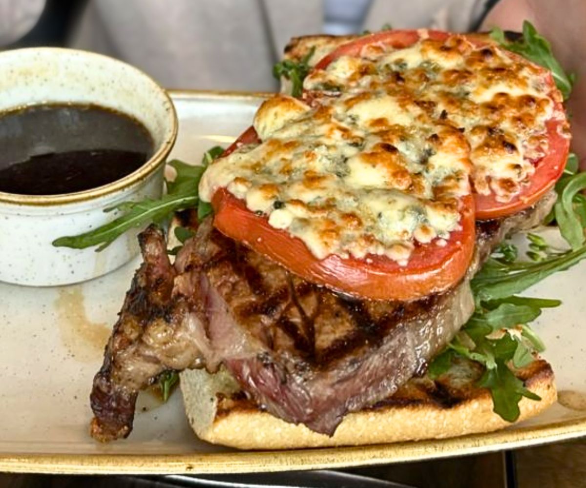 ribeye sandwich at The HC Tavern + Kitchen in Fishers, IN
